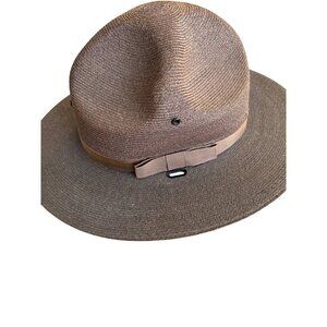 Stratton Hats Chicago Extra Long Oval 7 1/8 State Trooper Police Hat Brown